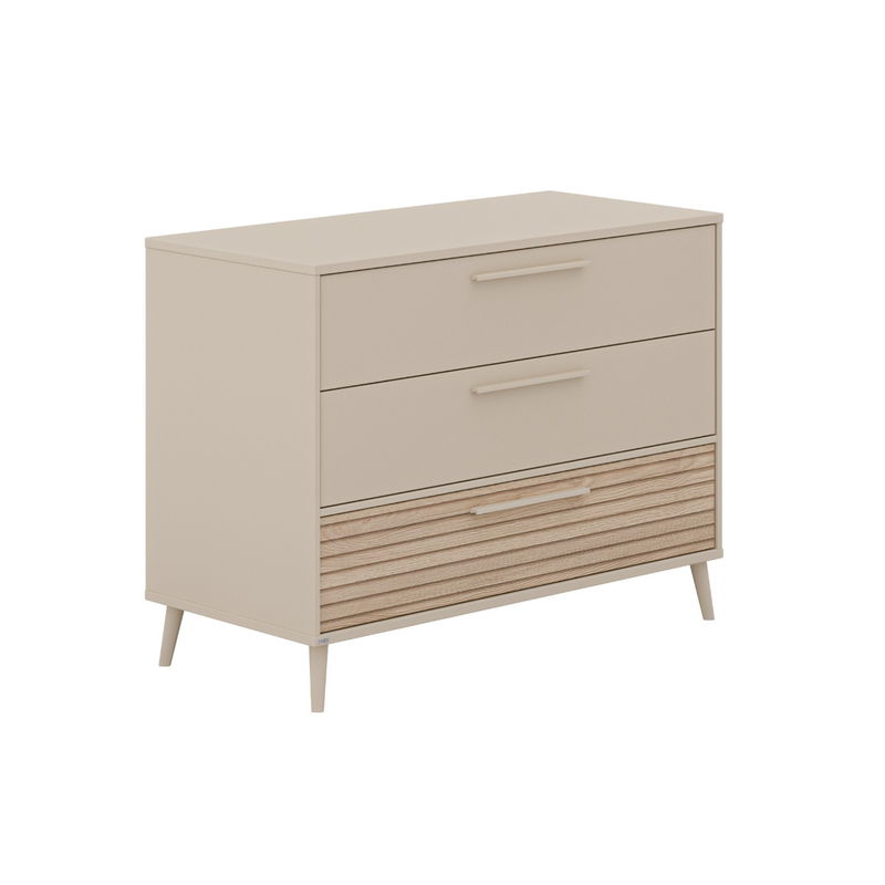 babyonlineshop Paidi Eefje Kinderzimmer 3-türig breit Cashmere-Beige / Groovy-Oak Meist gekauft
