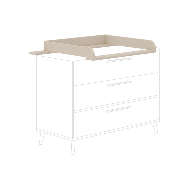 babyonlineshop Paidi Eefje Kinderzimmer 3-türig breit Cashmere-Beige / Groovy-Oak Meist gekauft