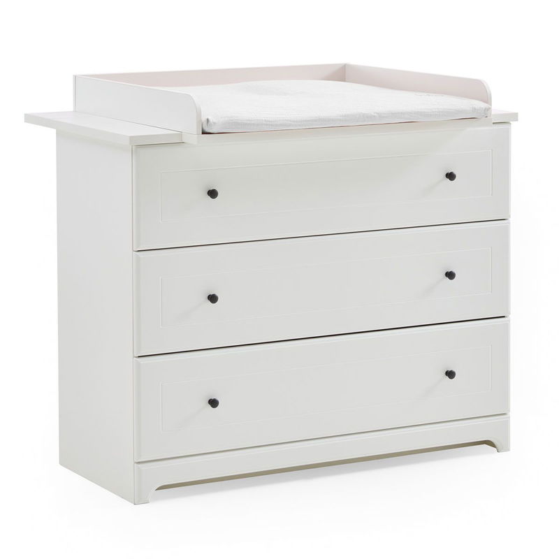 babyonlineshop Arthur Berndt Thilo Kinderzimmer 3-teilig MDF Weiß mit Kantenfräsung Flash Sale