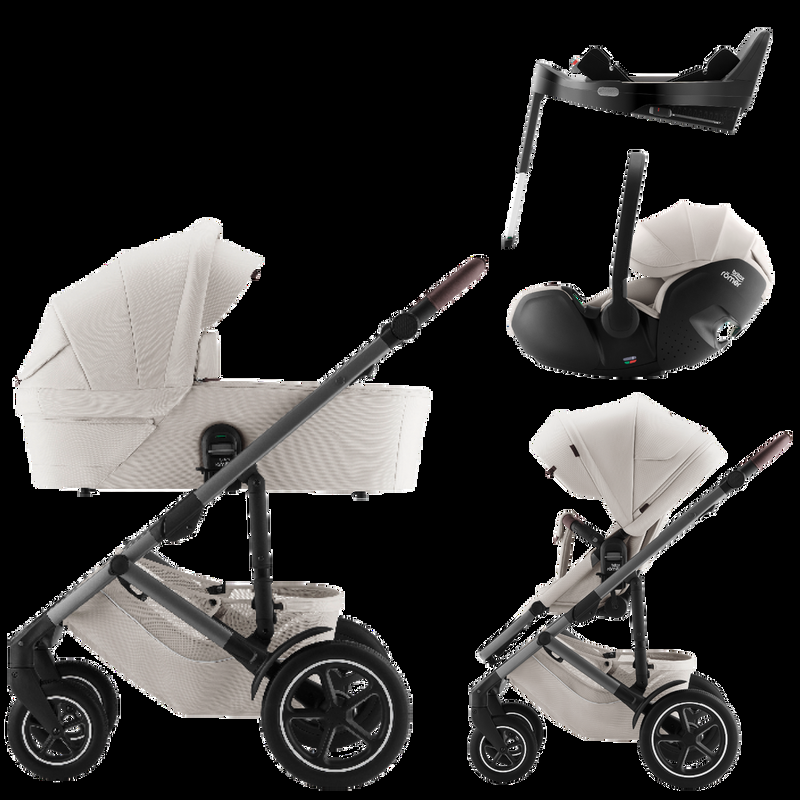 babyonlineshop Britax Smile 5Z Kinderwagen Bundle - Soft Taupe