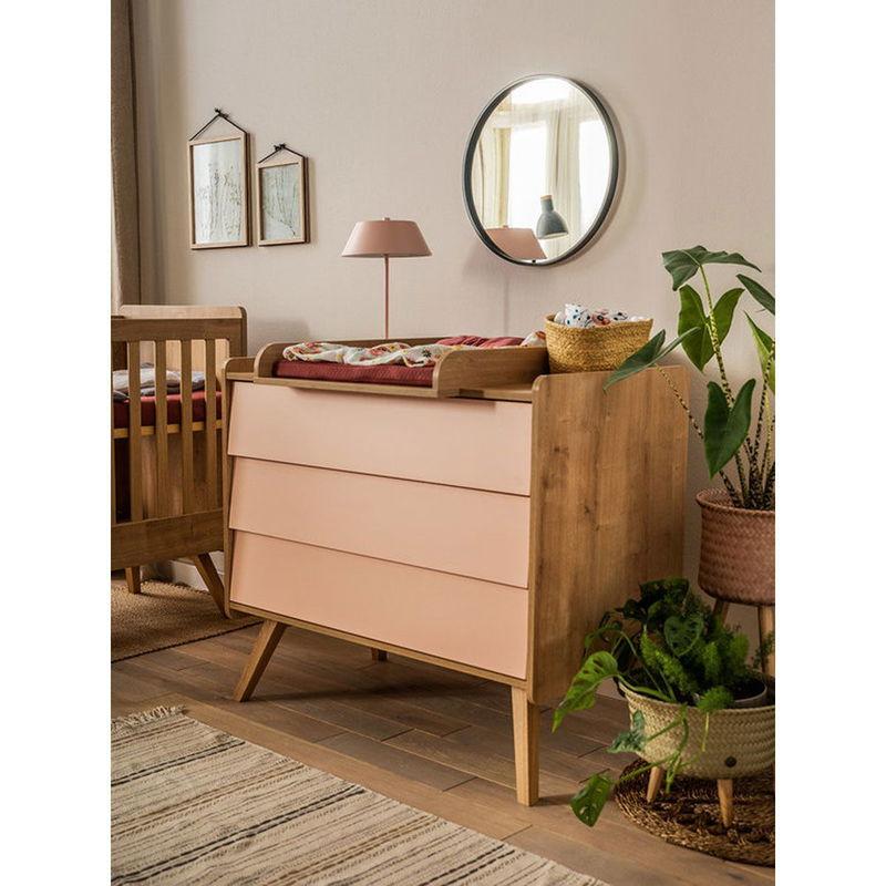 babyonlineshop VOX Vintage Kommode eiche Frontfarbe wählbar Vierteljährliche Förderung