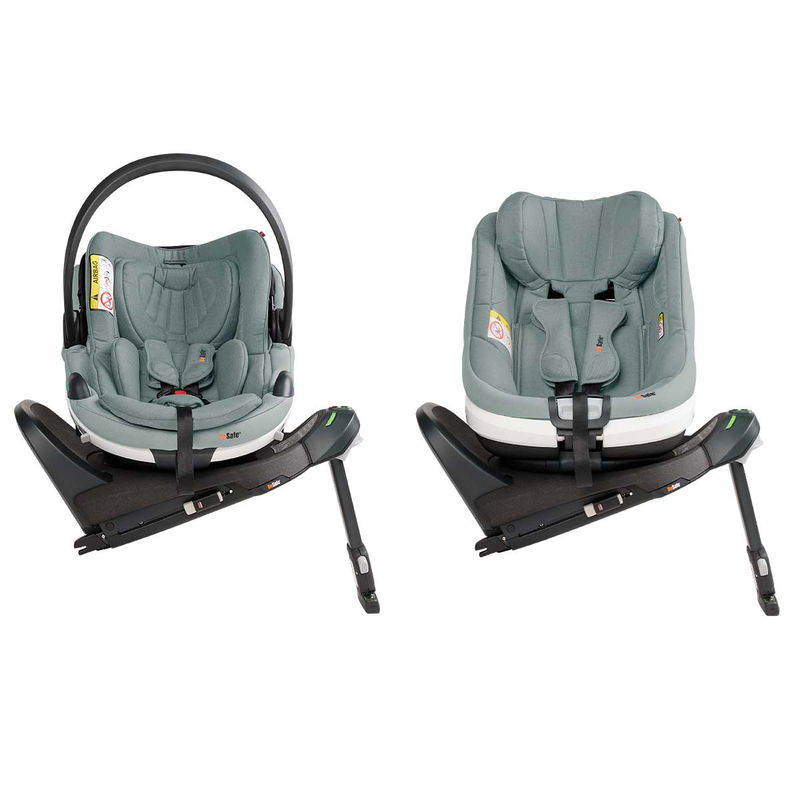 babyonlineshop BeSafe Go Beyond Babyschale und Beyond 360 Autositz mit 2 Bases Sea Green Mélange Verkauf