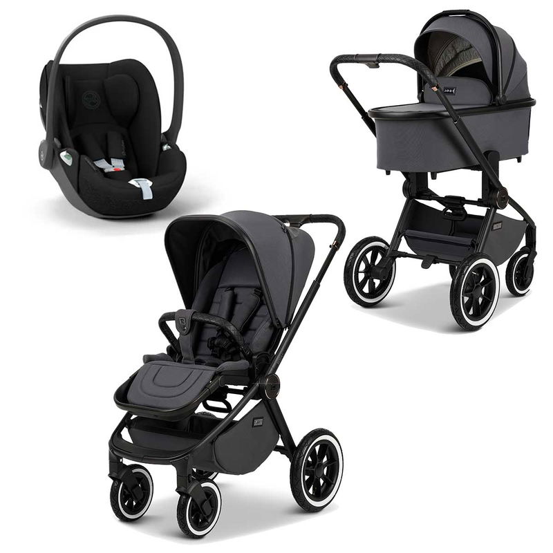babyonlineshop Moon Resea Plus Kinderwagen-Bundle anthrazit/black matt Begrenztes Angebot