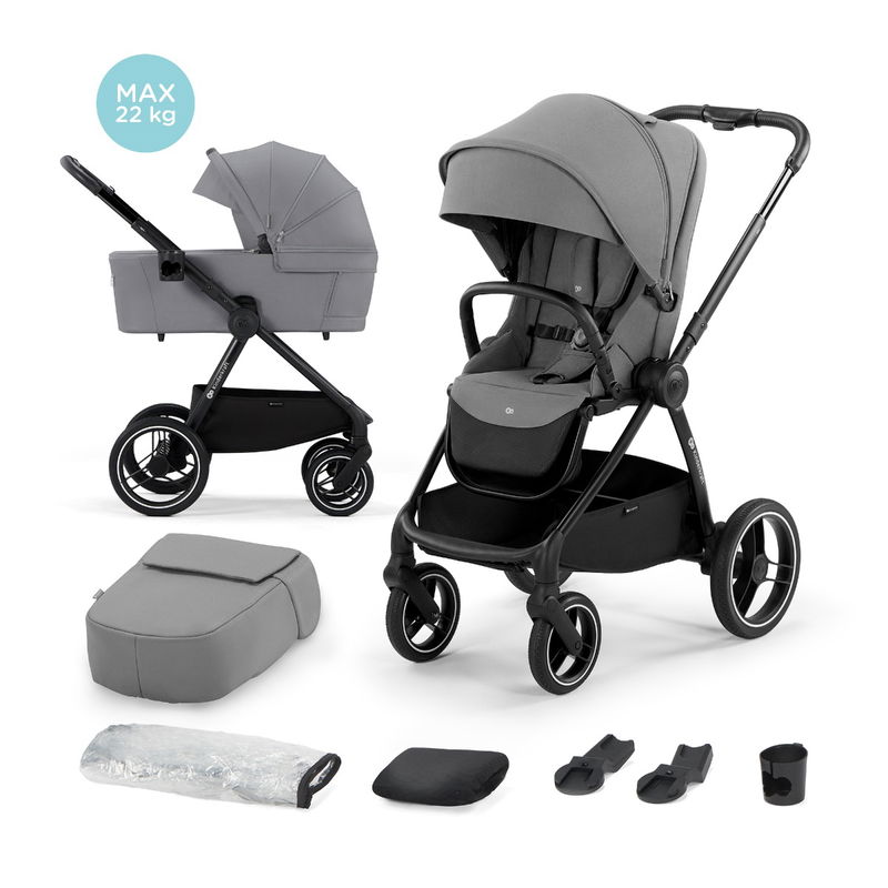 babyonlineshop Kinderkraft NEA Kinderwagen 2in1 Platinium Grey