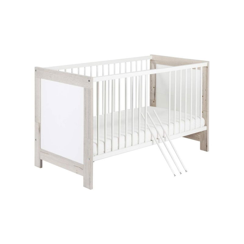 babyonlineshop Schardt Nordic Halifax Kinderbett 70 x 140 cm Halifax Eiche/Weiß