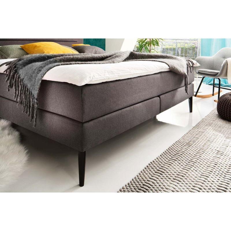 babyonlineshop Meise Möbel Massello Boxspringbett 180 x 200 cm anthrazit Stoff - inklusive Lieferung JETZT KAUFEN