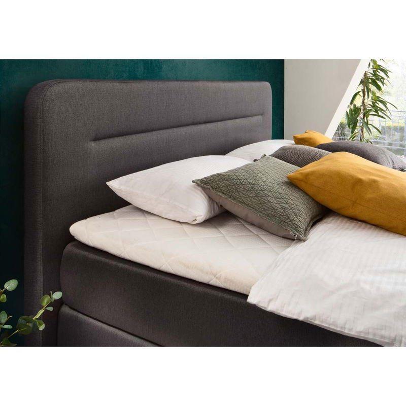 babyonlineshop Meise Möbel Massello Boxspringbett 180 x 200 cm anthrazit Stoff - inklusive Lieferung JETZT KAUFEN