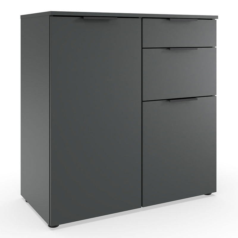 babyonlineshop Wimex level36 black A Kombikommode 1T 3S Graphit Zeitbegrenzte Promotion