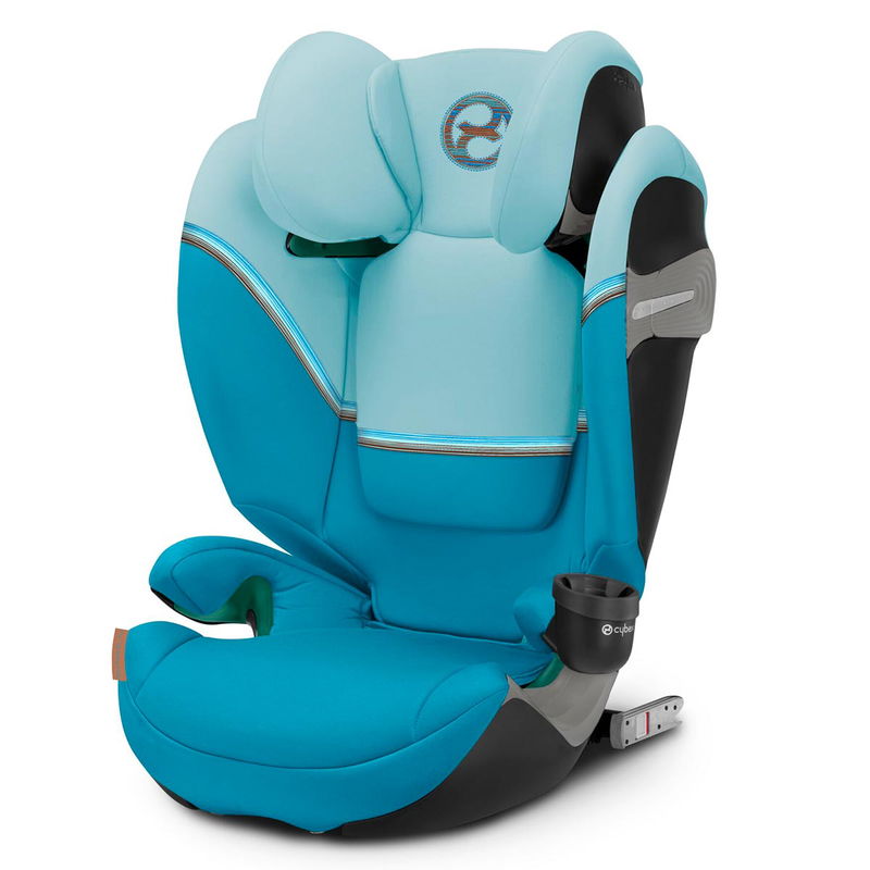 babyonlineshop CYBEX Solution S2 i-Fix Kindersitz Beach Blue 3 bis 12 Jahre