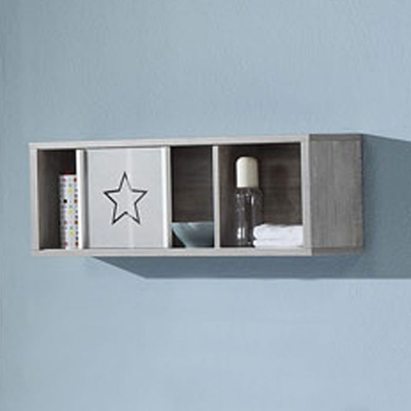 babyonlineshop Schardt Eco Star Wickelkommode Weiß/Driftwood 1 Schiebetür 2 Schubkästen - mit Wickelaufsatz Fabrikladen