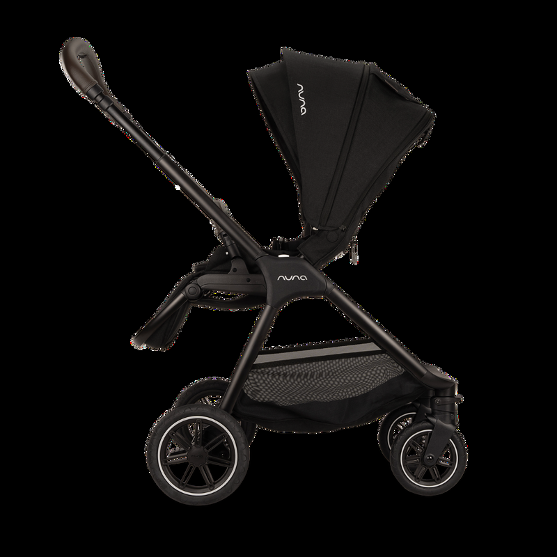 babyonlineshop Nuna TRIV next Kompakt-Kinderwagen mit magnetischem Verschluss inkl. Adapter Regenverdeck Caviar Online Outlet
