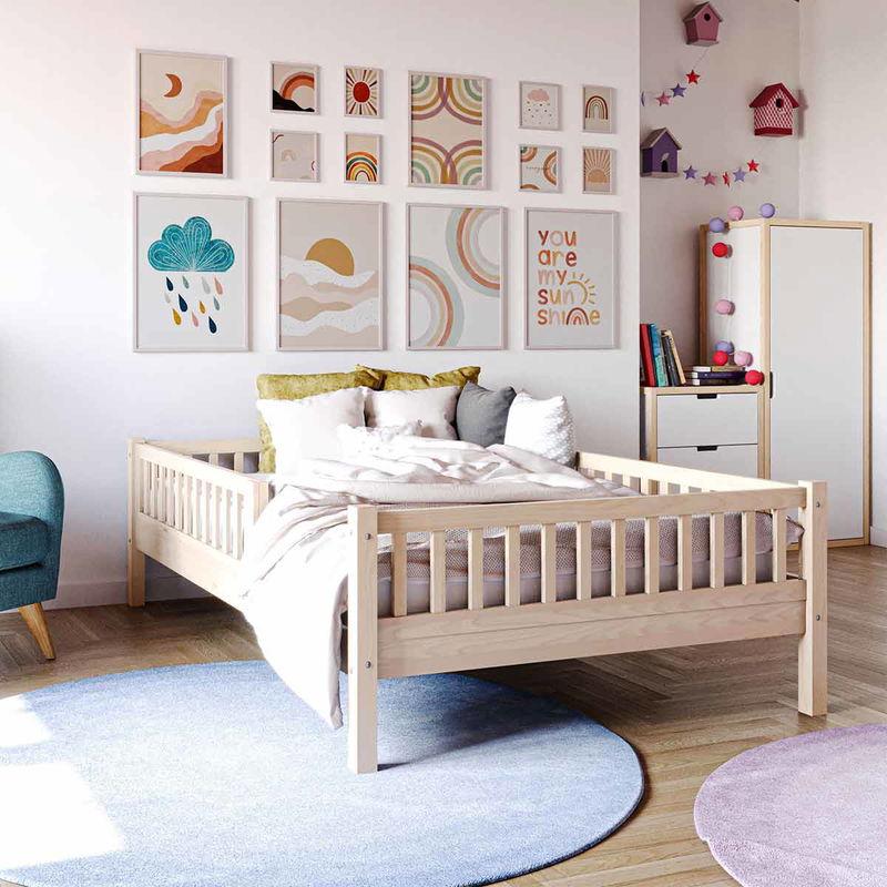 babyonlineshop Nature Kid Lilly Einzelbett natur 120x200 cm VIP-Rabatte