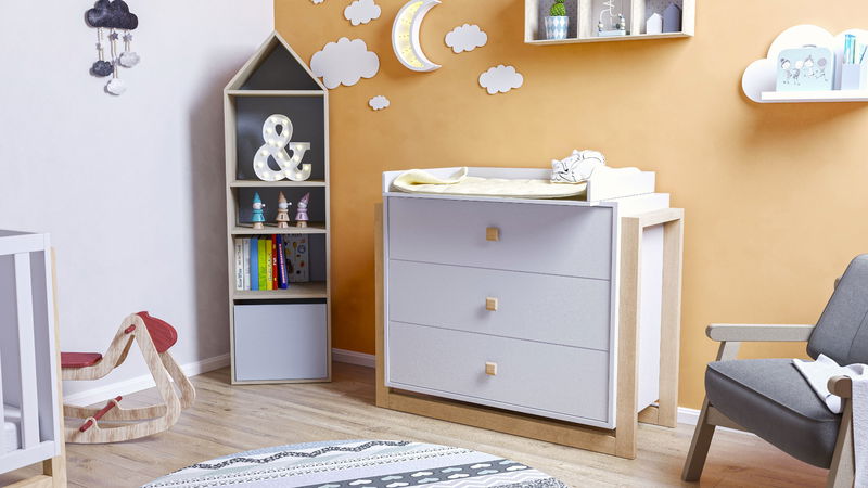 babyonlineshop Nature Kid Wickelaufsatz für Kommode Lisa / Milan Tiefpreis