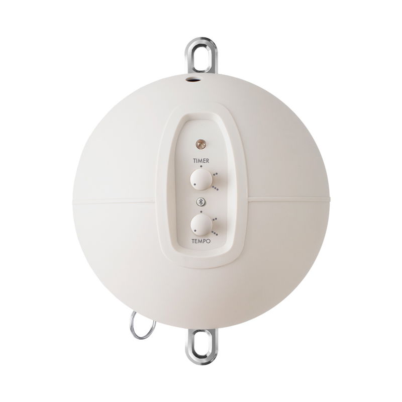 babyonlineshop Moonboon Ökologische Zwillings-Federwiegen-Bundle Nature mit Motor Conect Gestell weiß Wochenangebot