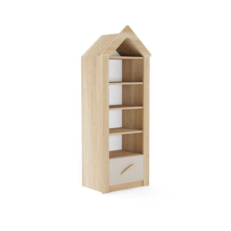 babyonlineshop Nature Kid My House Bücherregal Natur/Grau