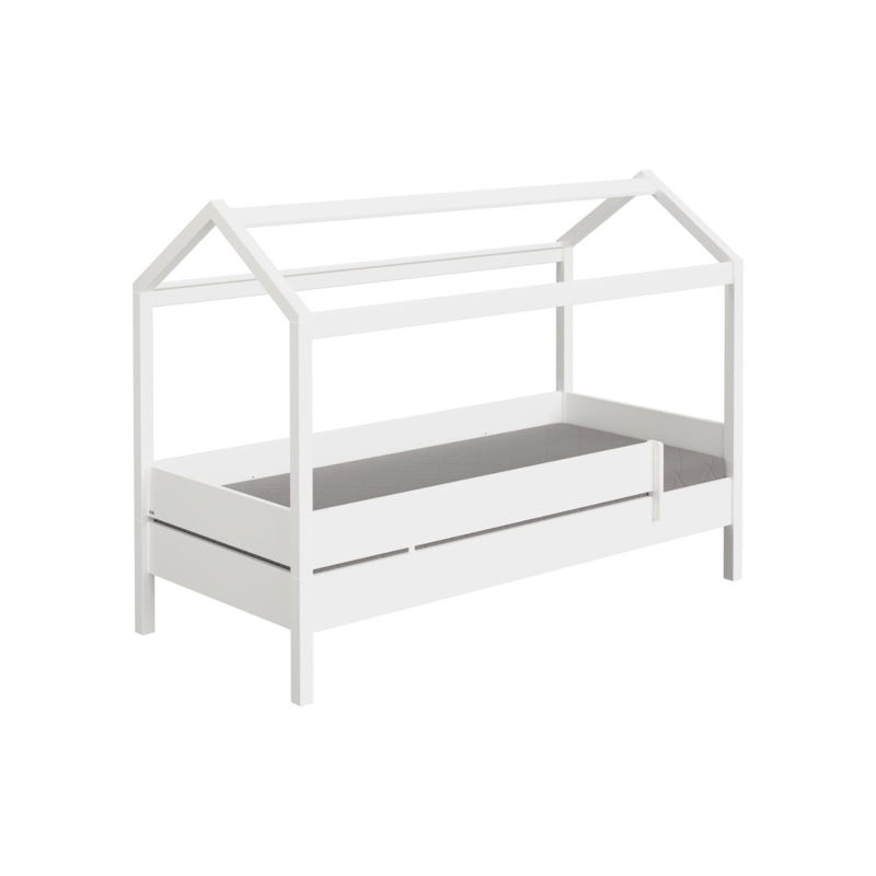 babyonlineshop Paidi Tiny House Liege kreideweiß 90x200 cm Nur für heute