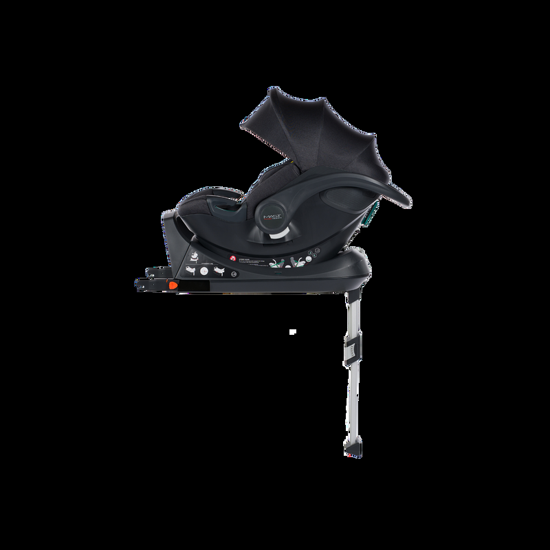 babyonlineshop Mast Swiss M.Zero i-Size Babyschale Set DARK GREY