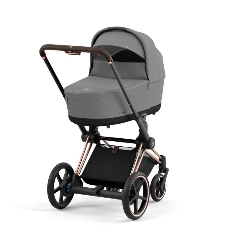 babyonlineshop CYBEX e-PRIAM Kinderwagen Mirage Grey Gestell wählbar New Generation Begrenztes Angebot