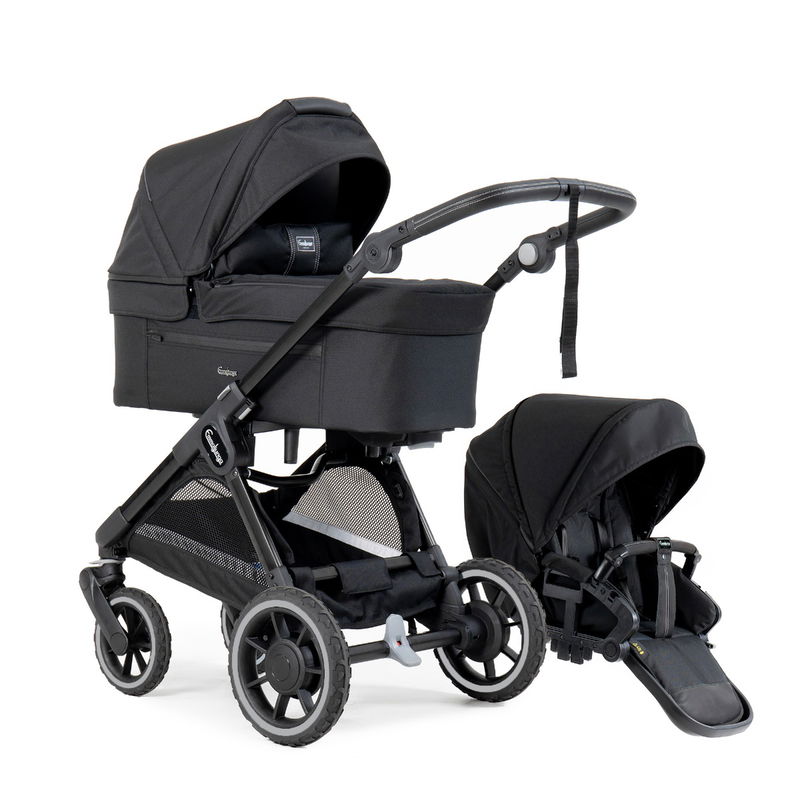 babyonlineshop Emmaljunga SENTO FLAT Kinderwagen All Black Cyber Monday